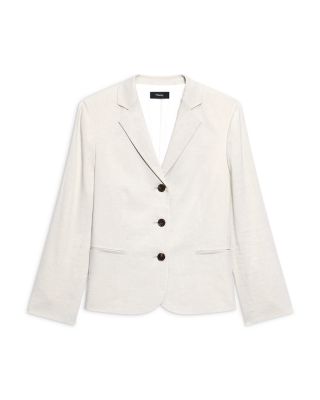 Shrunken Linen Blend Jacket 