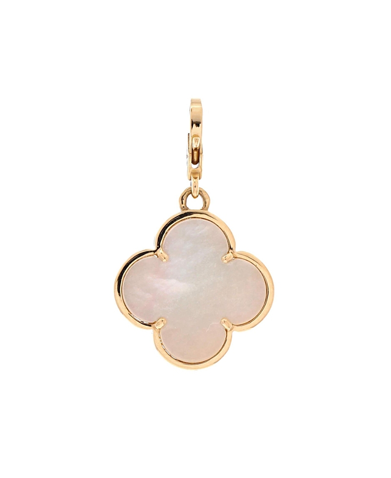 Pre-Owned Van Cleef & Arpels Magic Alhambra Pendant Charm 18K Gold and Mother of Pearl