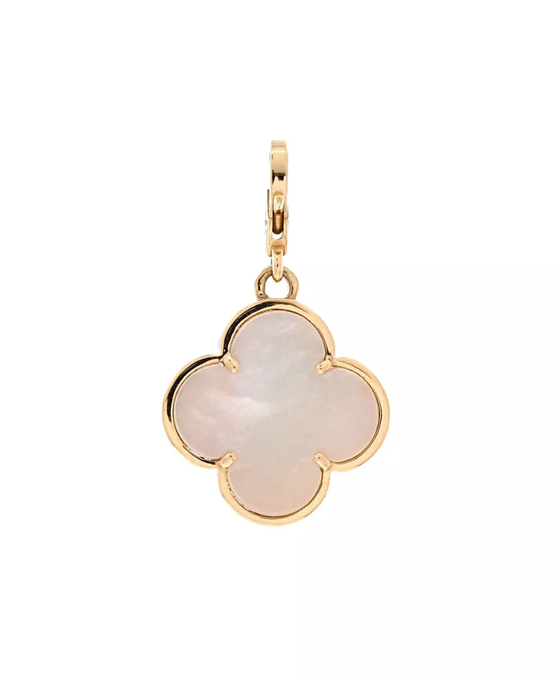 Pre-Owned Van Cleef & Arpels Magic Alhambra Pendant Charm 18K Gold and Mother of Pearl