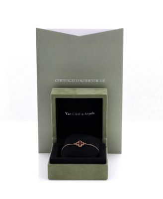  Sweet Alhambra Bracelet 18K Rose Gold and Carnelian