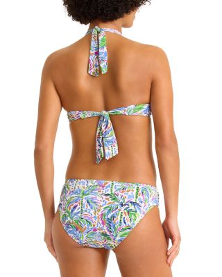 Poolside Palms Underwire Halter Bikini Top