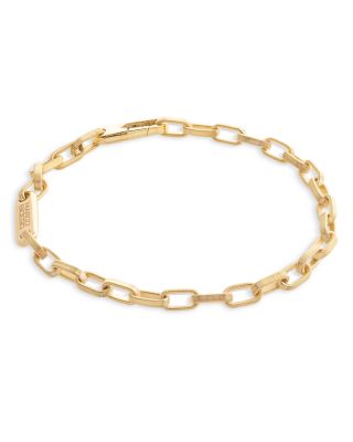 Men's 18K Yellow Gold Uomo Grooved Link Bracelet