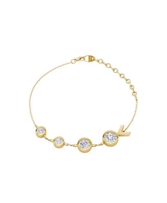  Arrow Station Bracelet in 14K Gold, 0.85ctw Round Brilliant Lab Grown Diamonds