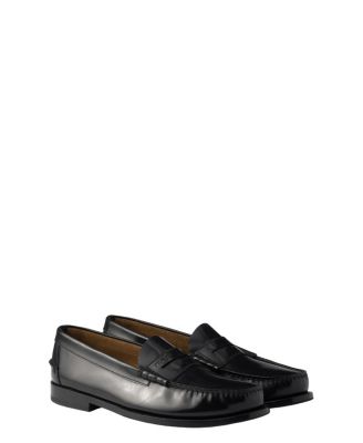  Men's Brushed Leather Loafers
