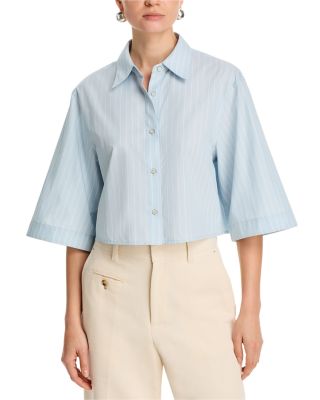 Cropped Wide Sleeve Shirt