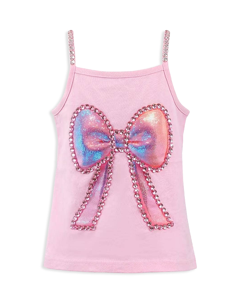Lola + The Boys Girls' Pretty in Bow Tank Top - Little Kid, Big Kid