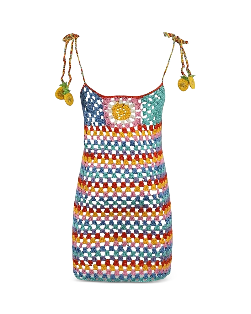 Lola + The Boys Girls' Sunshine Mood Crochet Dress - Little Kid, Big Kid