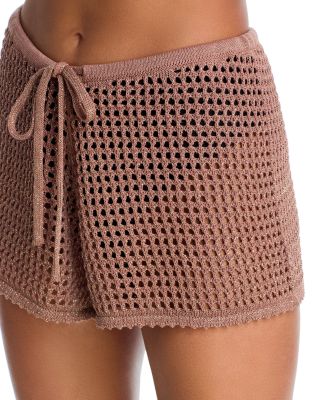 Solan Pointelle Knit Shorts