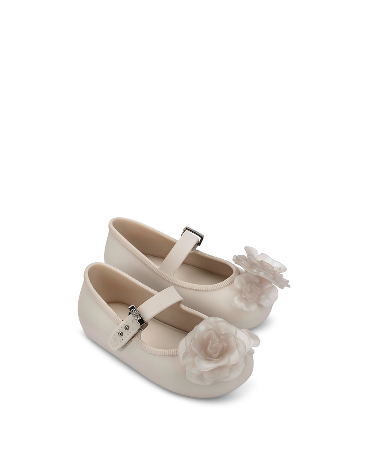 Mini Melissa Girls' Soft Petals Ballet Flats - Toddler