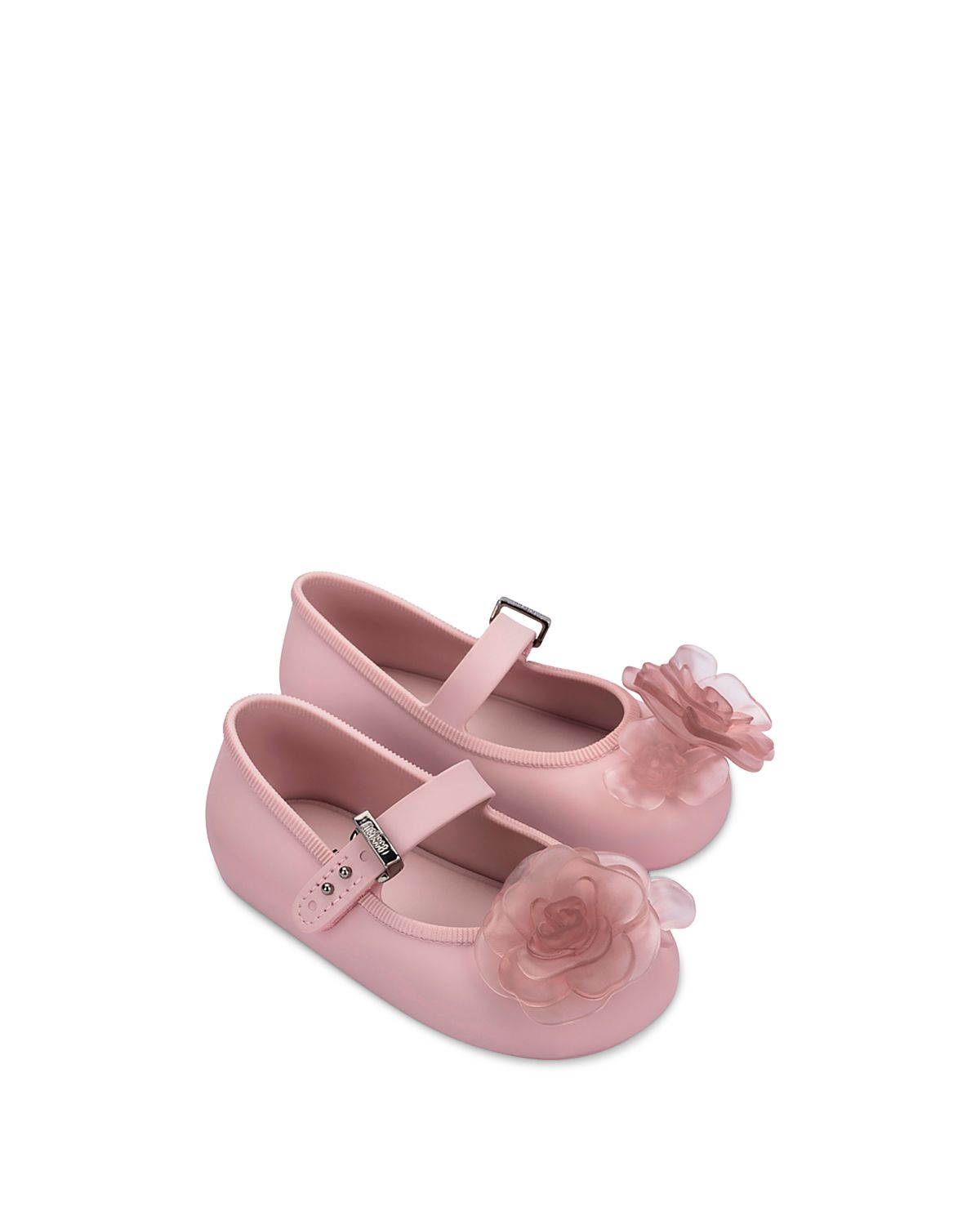Mini Melissa Girls' Soft Petals Ballet Flats - Toddler
