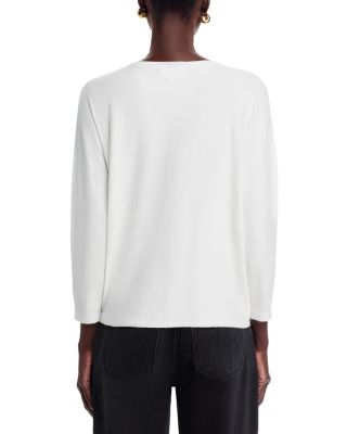 Flower Embellished Dolman Sleeve Sweater