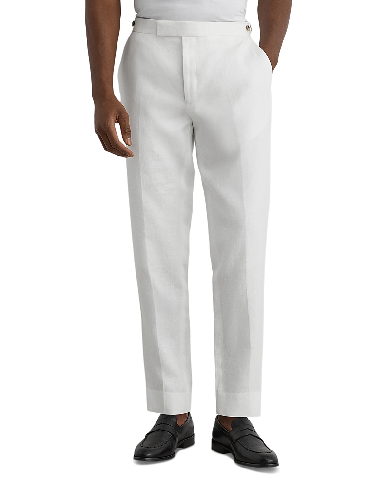 Reiss Atlantic Tailored Fit Linen Twill Suit Trousers