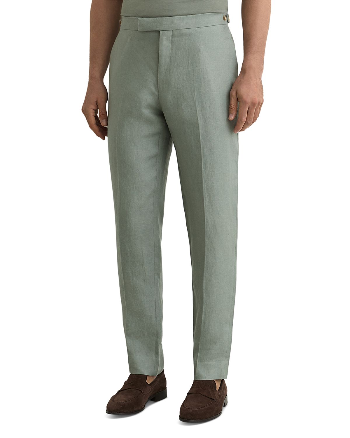 Reiss Atlantic Tailored Fit Linen Twill Suit Trousers