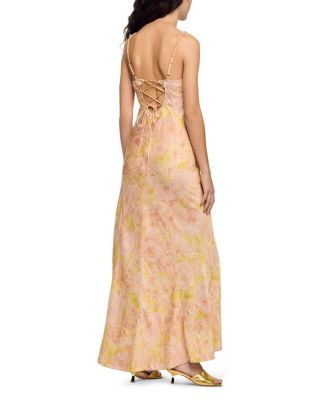 Flower Print Maxi Dress