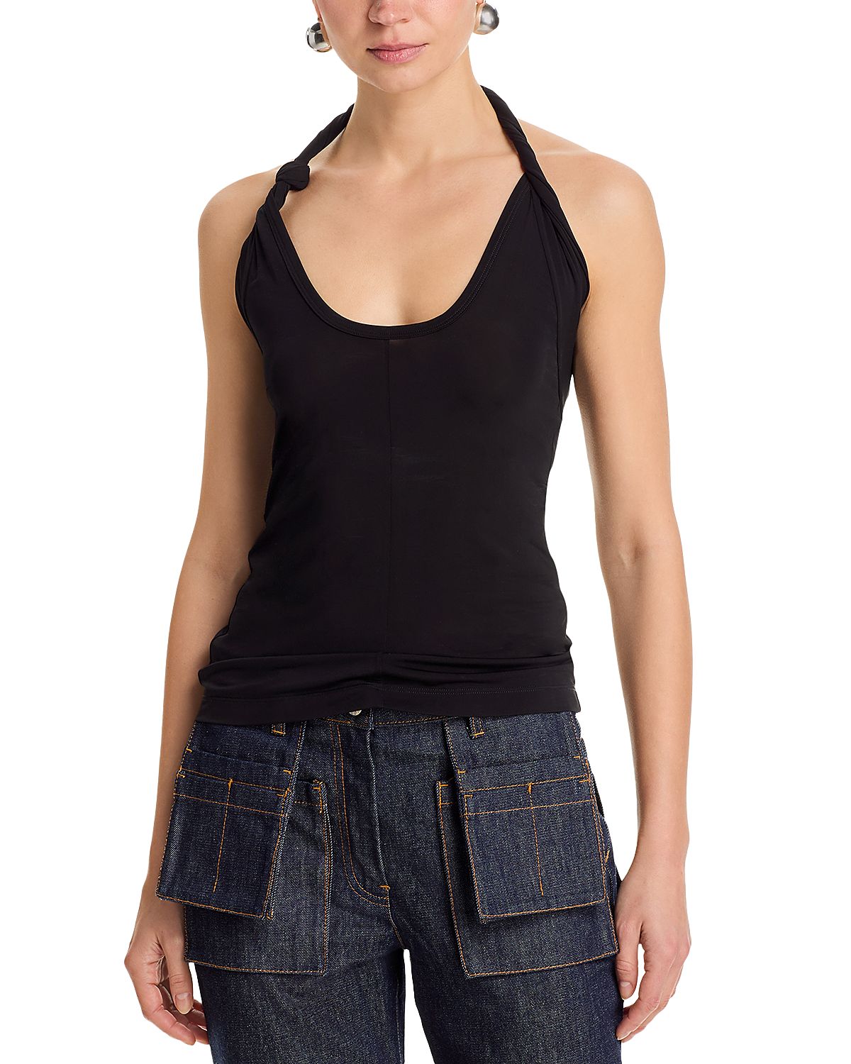 Helmut Lang Twist Halter Top