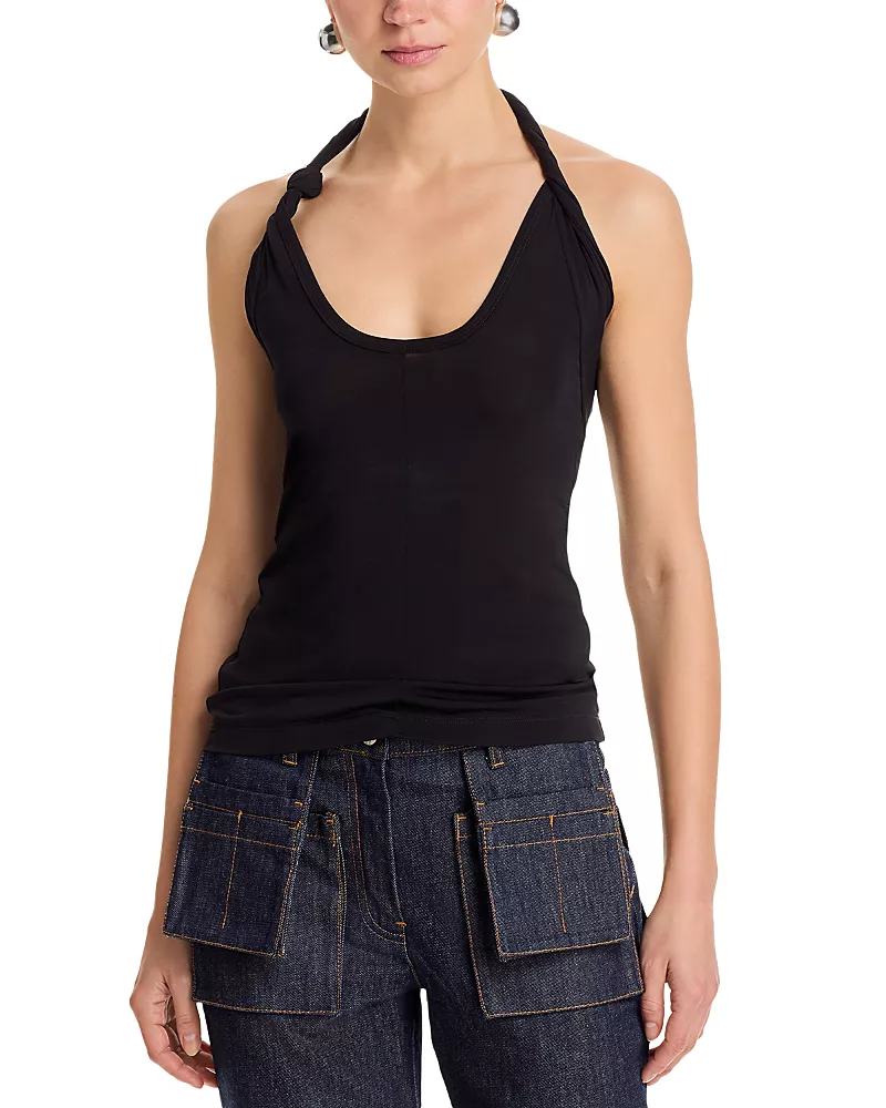 Helmut Lang Twist Halter Top