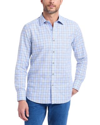 Portsoken Plaid Long Sleeve Woven Shirt