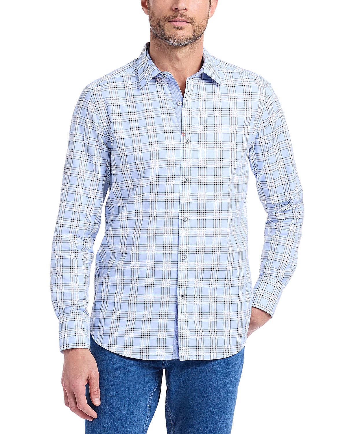 Robert Graham Portsoken Plaid Long Sleeve Woven Shirt