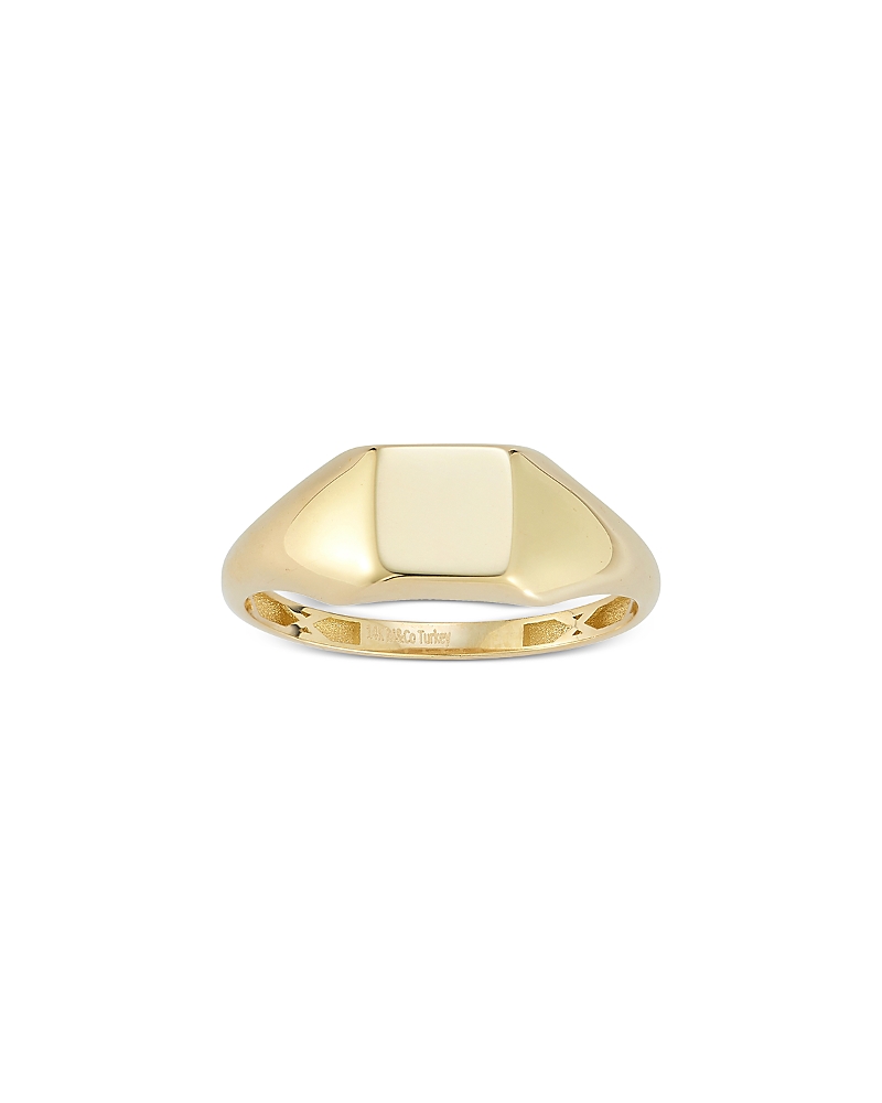 Bloomingdale's Fine Collection Square Signet Ring in 14K Yellow Gold
