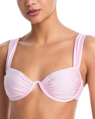 Anniston Bikini Top & Teya High Waisted Ruched Bikini Bottom