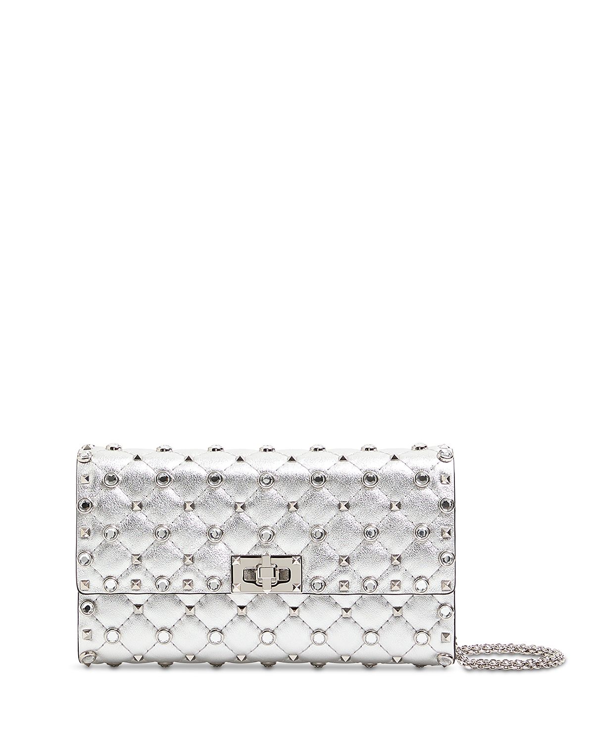Valentino Garavani Rockstud Spike Chain Quilted Leather Crossbody Bag