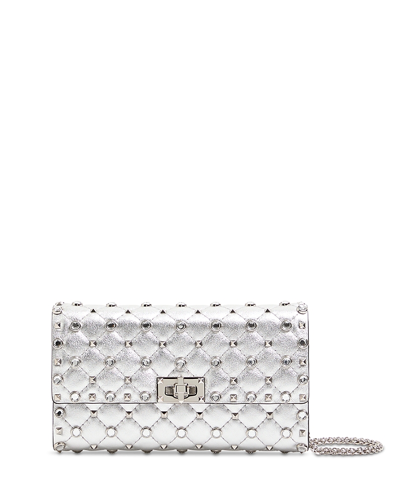 Valentino Garavani Rockstud Spike Chain Quilted Leather Crossbody Bag