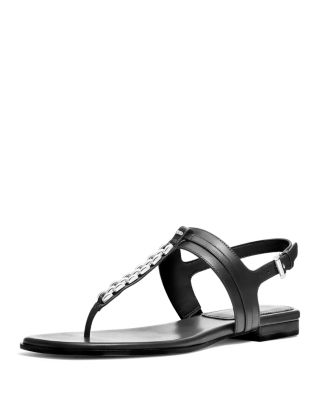 Black Flat Sandals - Bloomingdale's