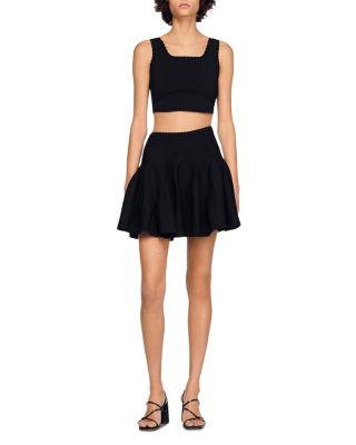 Bamby Short Knit Godet Skirt