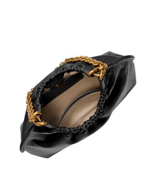 Indie Medium Black Cinched Shoulder Bag