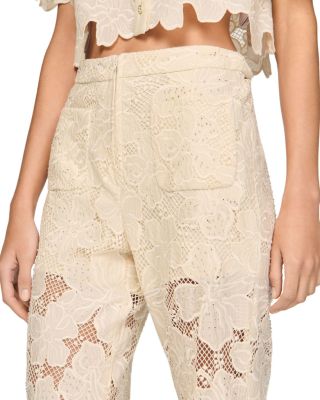 Amani Guipure Lace Trousers