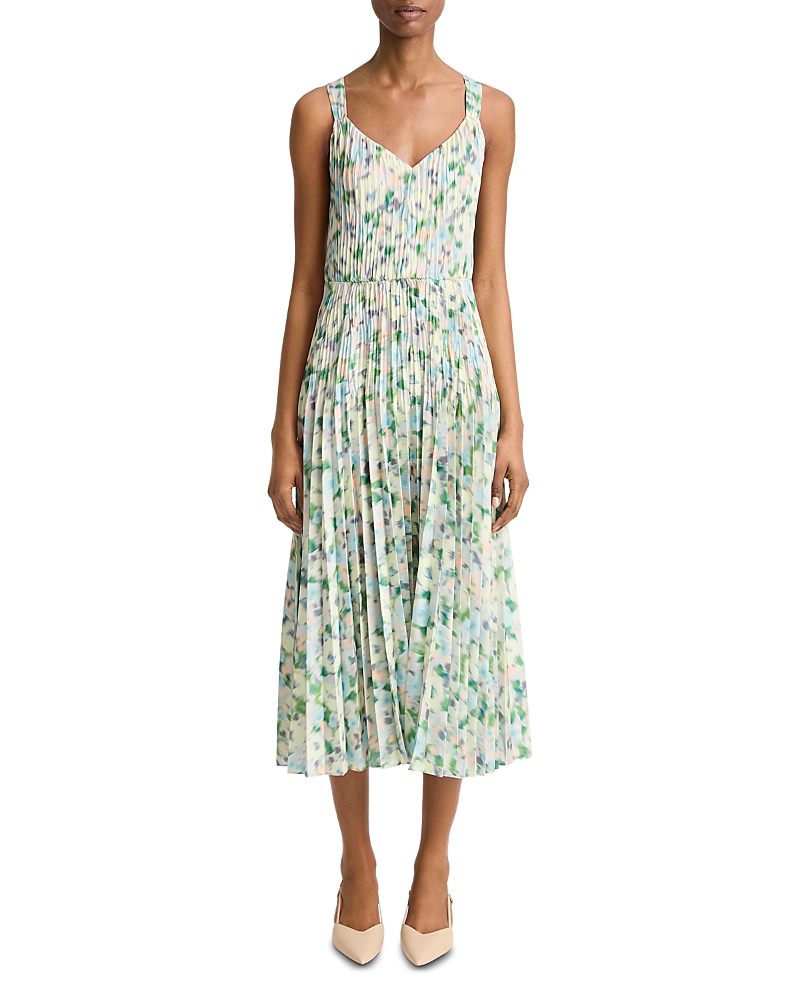 Vince Painted Garden V Neck Dress