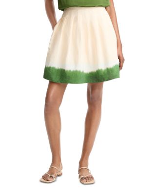Dip Dye Pleated Skirt