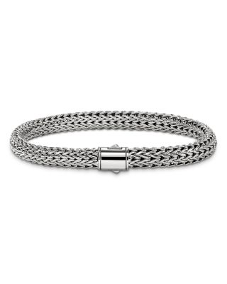 Sterling Silver Icon Woven Link Bracelet, 6.5mm