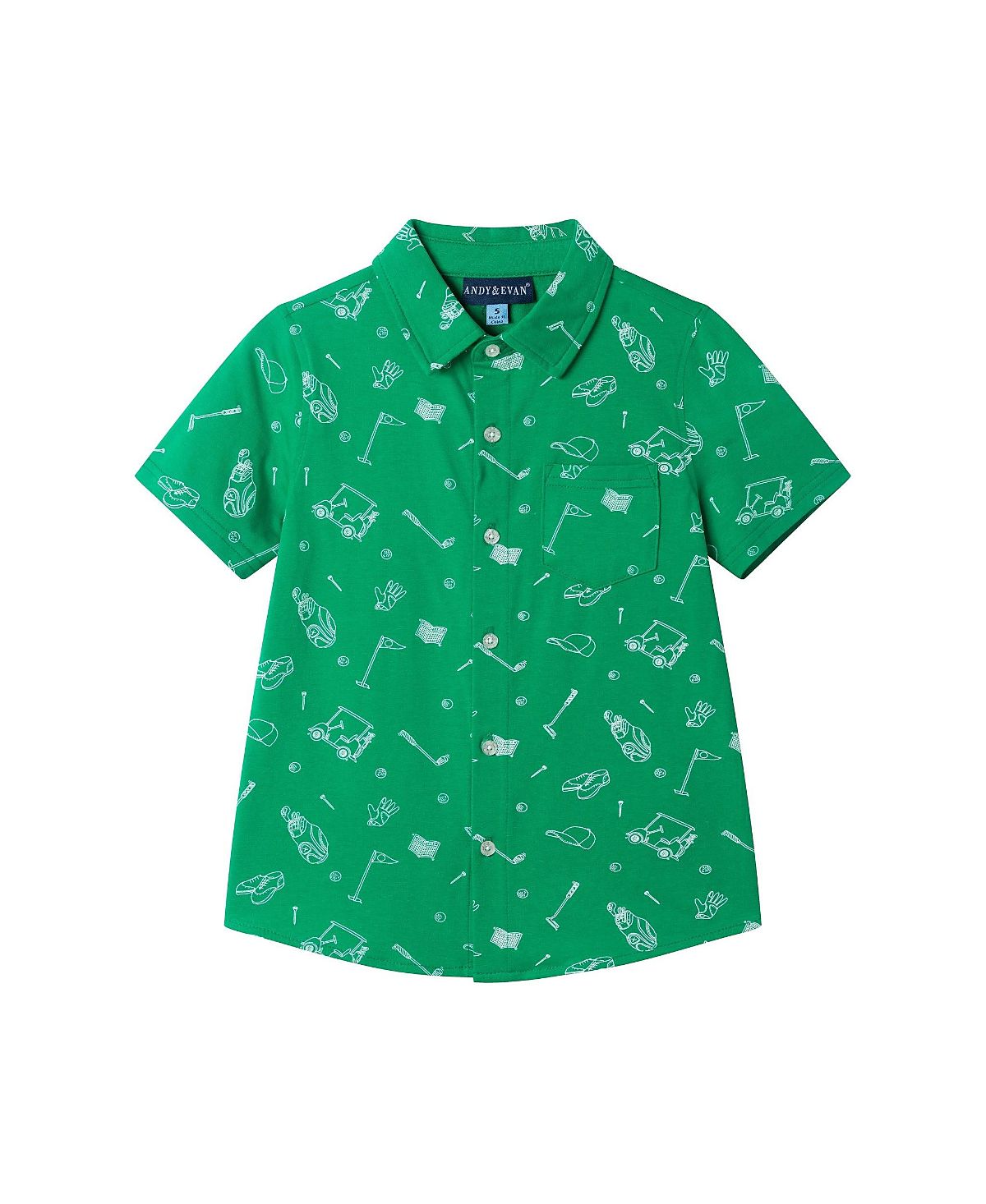 Andy & Evan Boys' Knit Buttondown - Little Kid, Big Kid