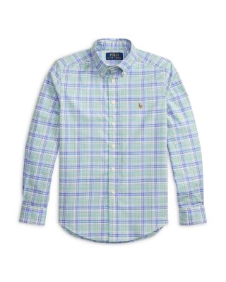 Boys' Plaid Performance Oxford Shirt - Big Kid, Little Kid