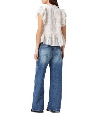 Aki Mid Rise Crossover Jeans in Vintage Indigo