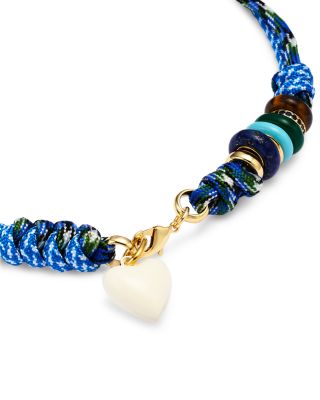 Supersize Happy Cord Necklace, 15.5"