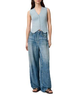 Jett High Rise Jean Trousers in Illusion Indigo