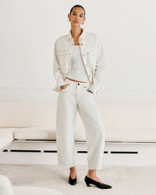 Jamie High Rise Curve Ankle Jeans in White