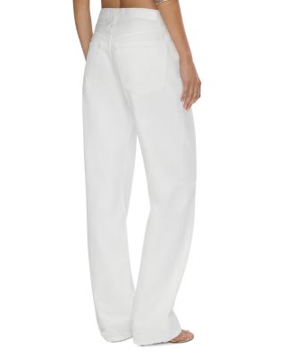 The Thrasher Mid Rise Loose Straight Jeans in Blanco