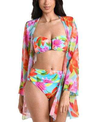 Sunset Botanica Mini Kimono Cover Up