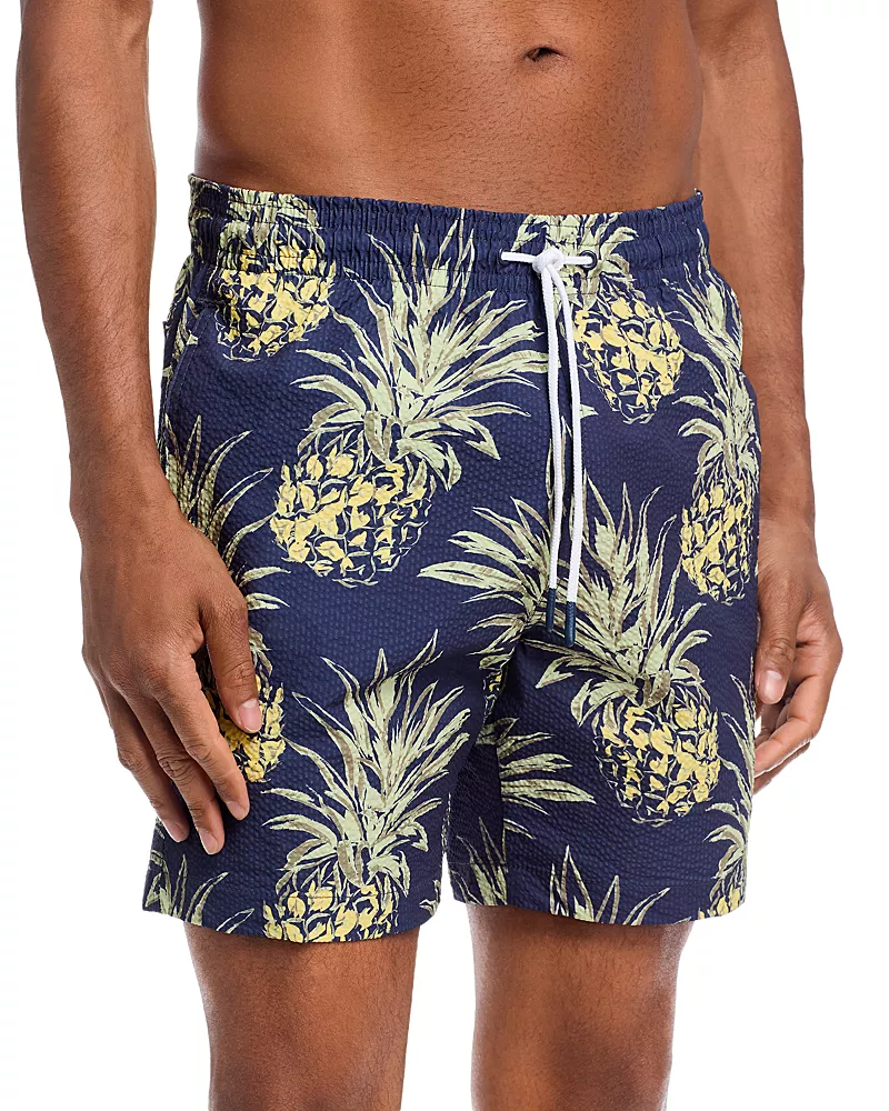 Trunks Surf & Swim Co. Painted Pineapples 6.5 Swim Trunks