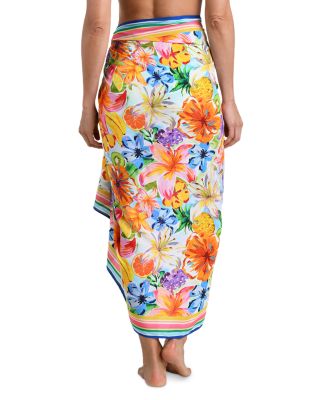 Flora De Fruta Sarong Cover Up