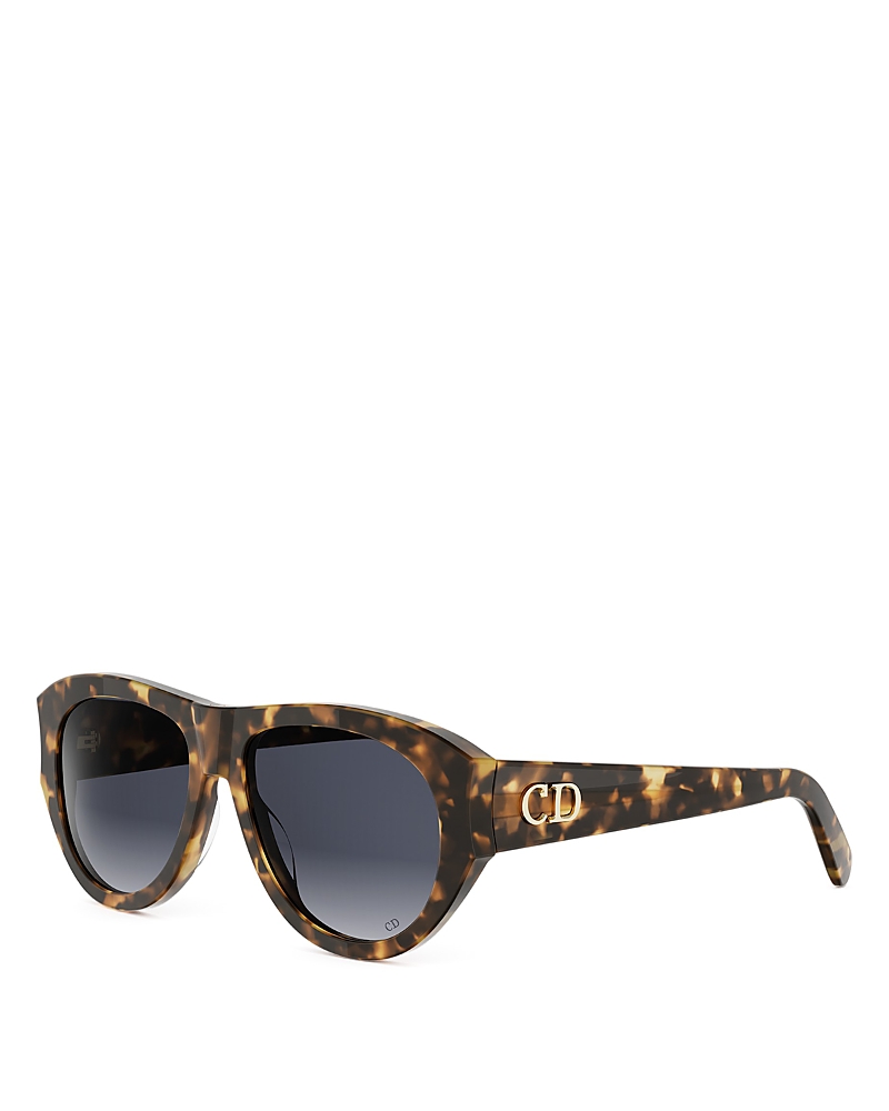Dior DiorGlow A1I Pilot Sunglasses, 55mm