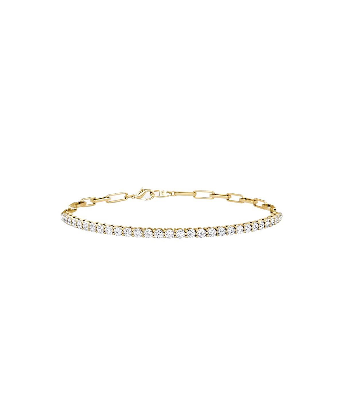 Vrai Paperclip Tennis Bracelet, Petite