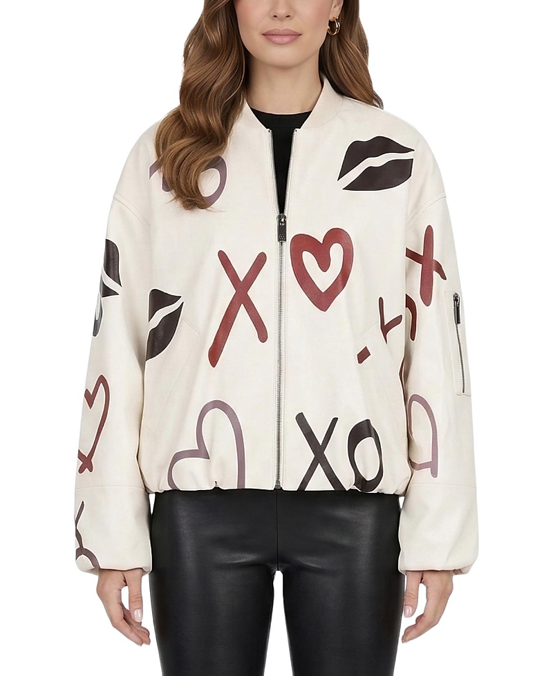 Gorski Nappa Leather Bomber Zip Jacket