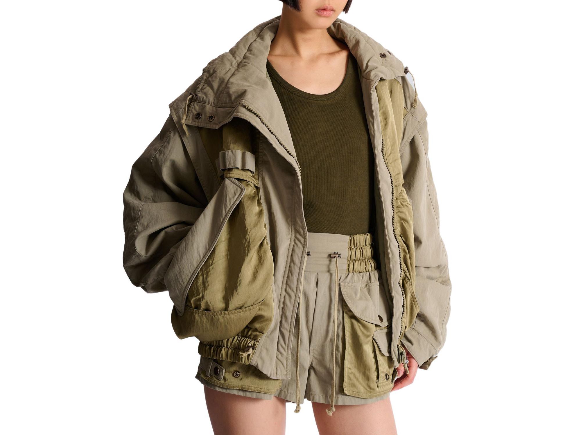 Cotton and Twill Bomber Jacket — Image 4