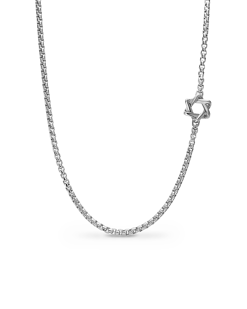 David Yurman Star of David Station Necklace in Sterling Silver, 3.6mm