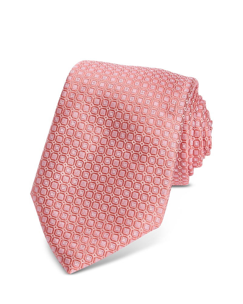 Boss Classic Geometric Grid Tie · OS