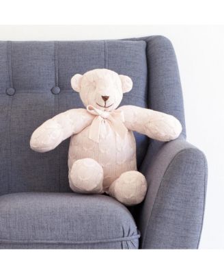  Cable Knit Teddy Bear Plush